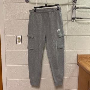 Gray Nike joggers